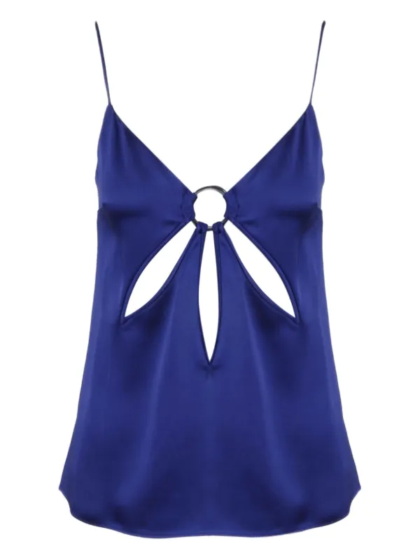 Stella McCartney サテン トップ | ブルー | FARFETCH JP