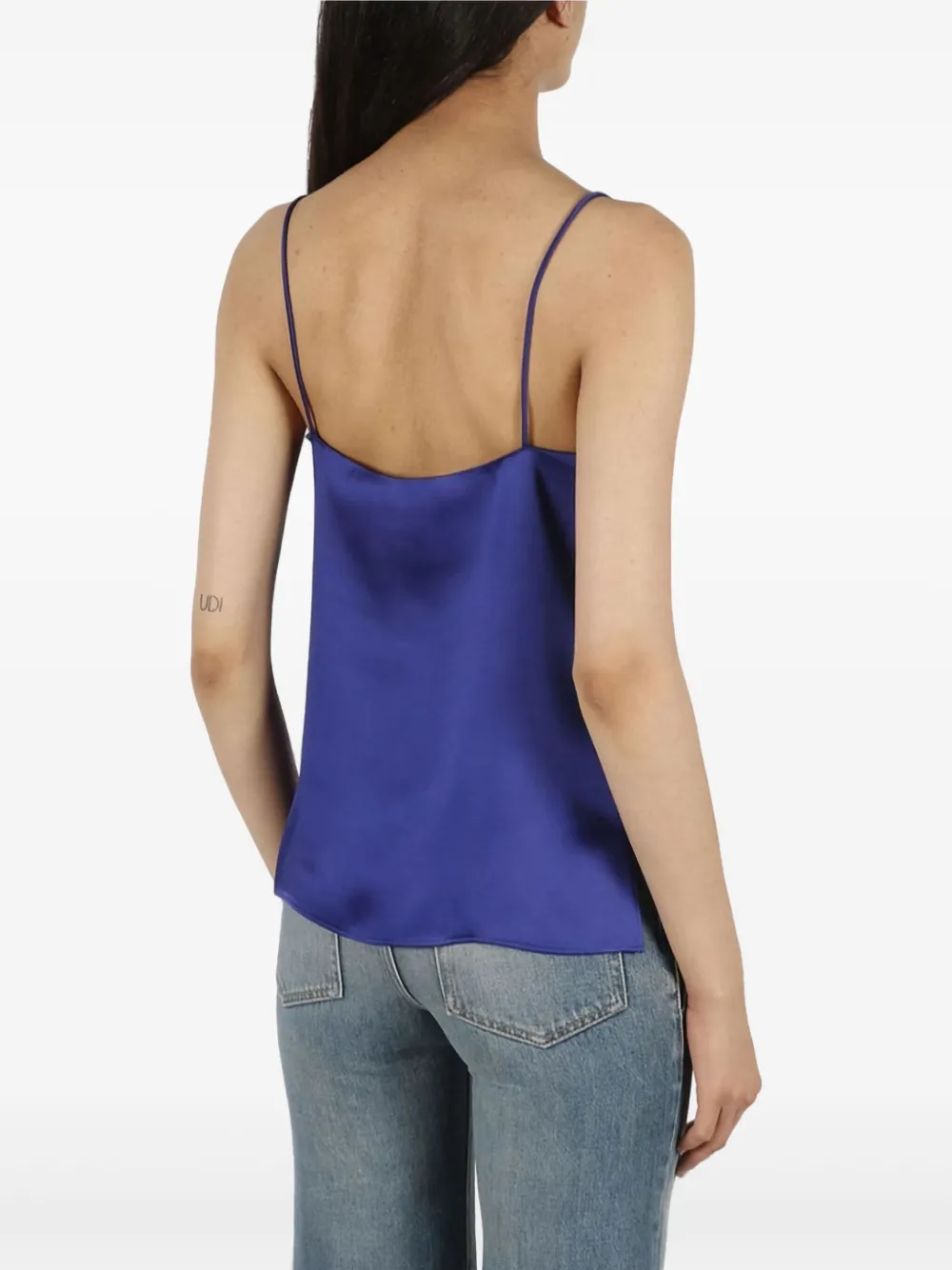Stella McCartney Satijnen top Blauw