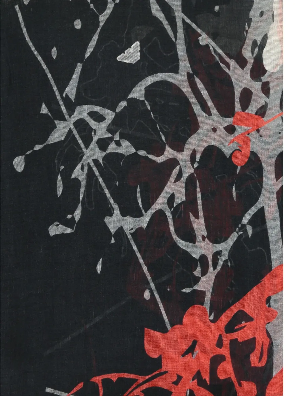 Emporio Armani Sjaal met print Zwart