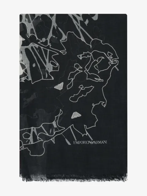 Emporio Armani printed scarf