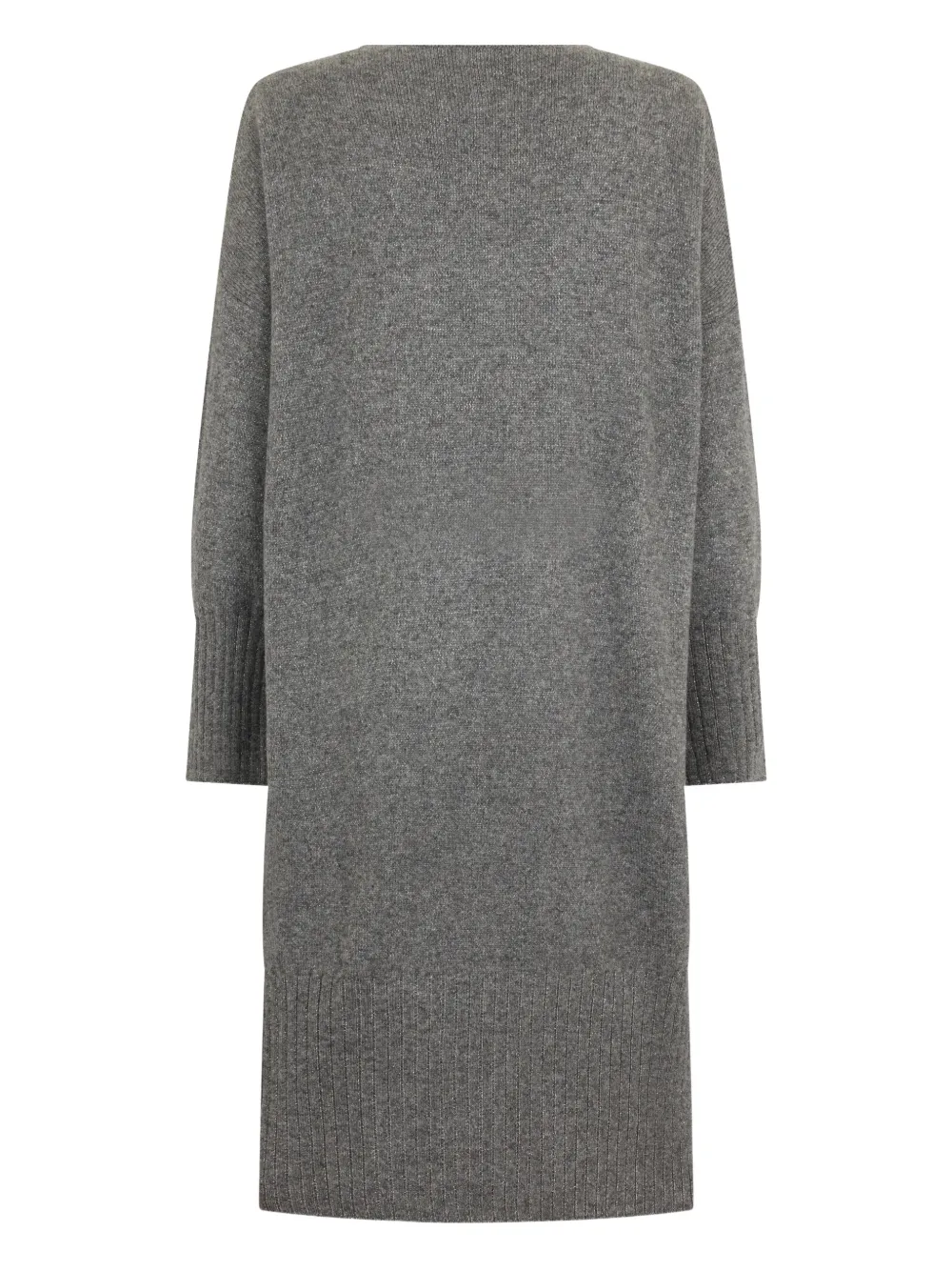 Malo knitted midi dress - Grijs