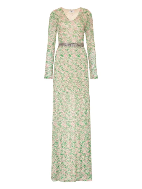 Missoni knitted long dress