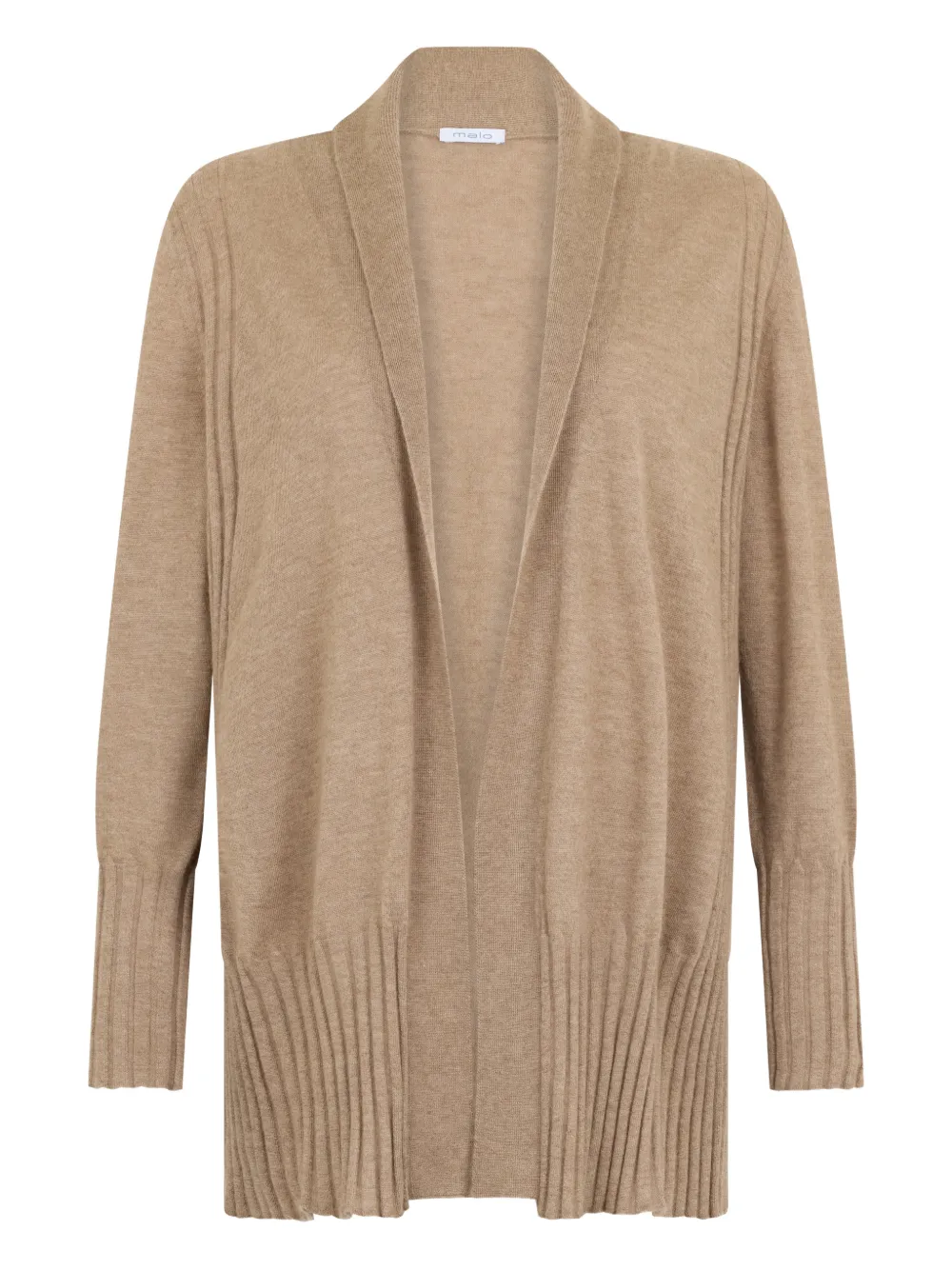 Malo open-front cardigan - Toni neutri