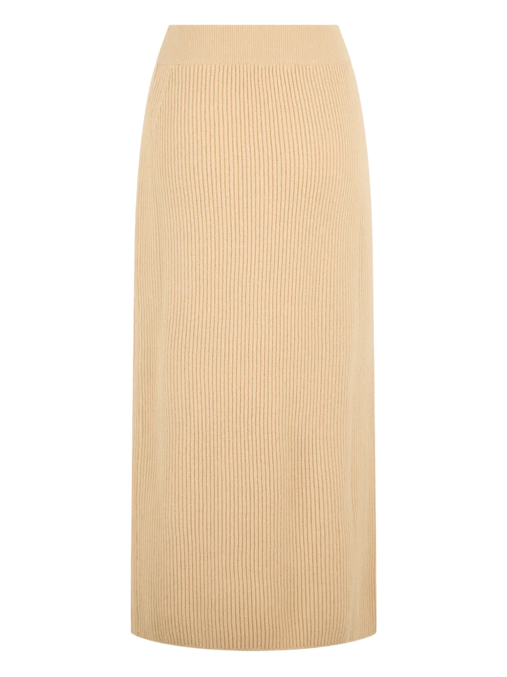 Malo ribbed maxi skirt - Beige