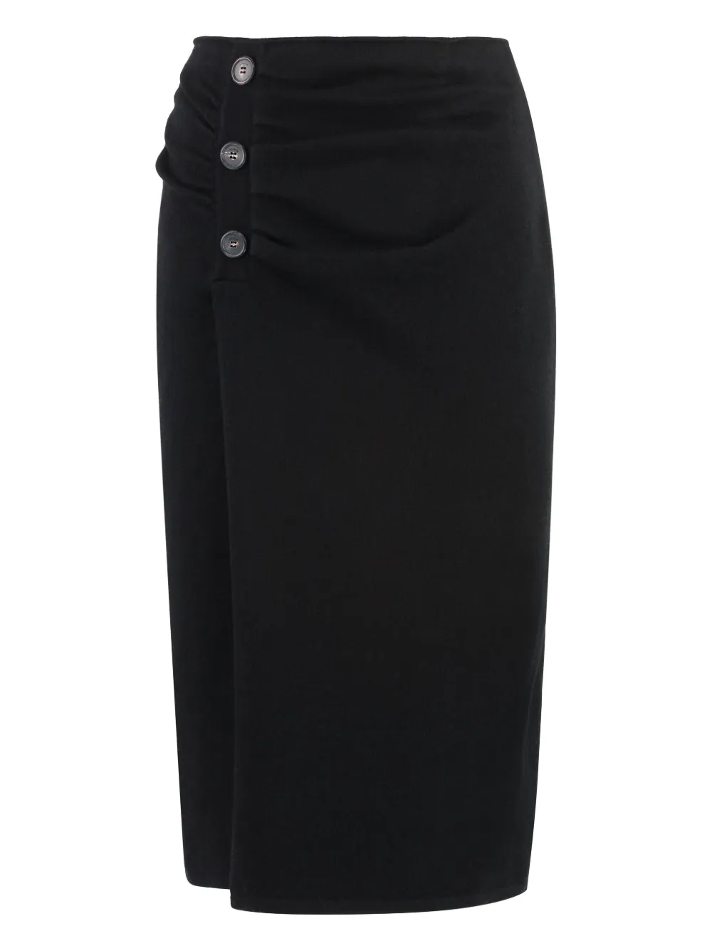 cashmere midi skirt