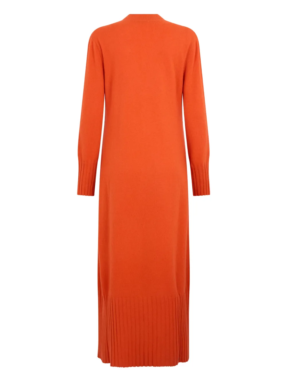 Malo knitted V-neck maxi dress - Oranje