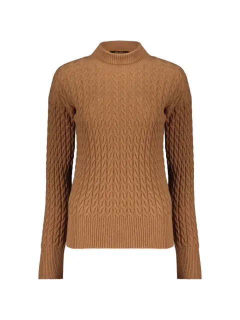 Moorer cable-knit roll-neck sweater
