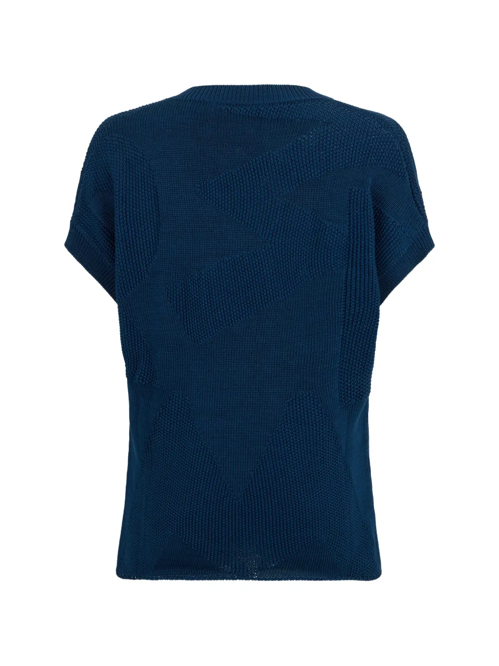 Moorer T-shirt met V-hals Blauw