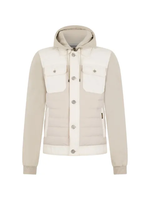 Moorer hooded pocket bomber jacket