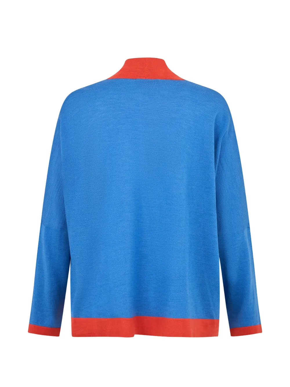 Moorer Vest met contrasterende afwerking en verlaagde schouders Blauw
