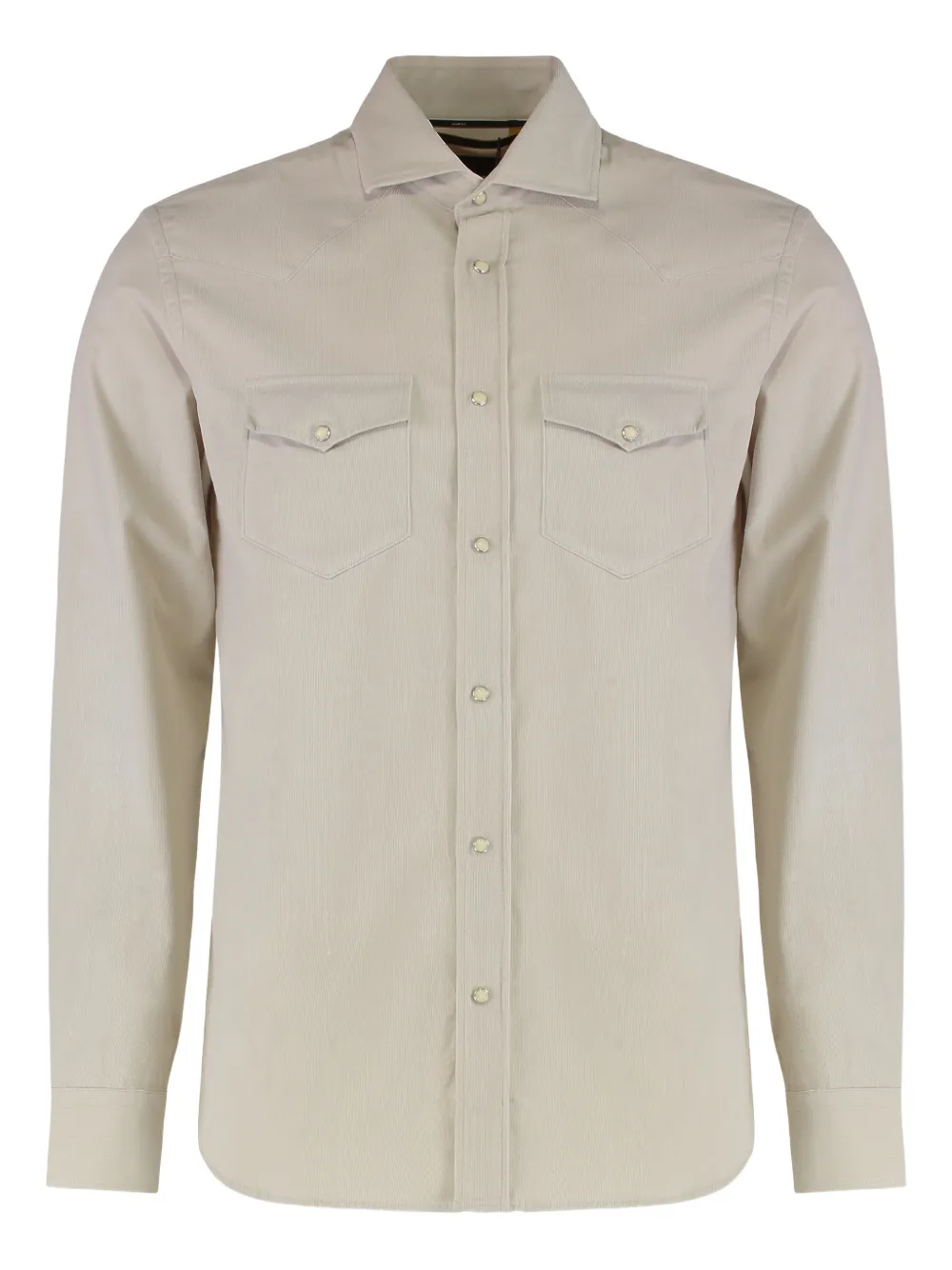Moorer Garret-M3 chest-pocket button shirt - Toni neutri
