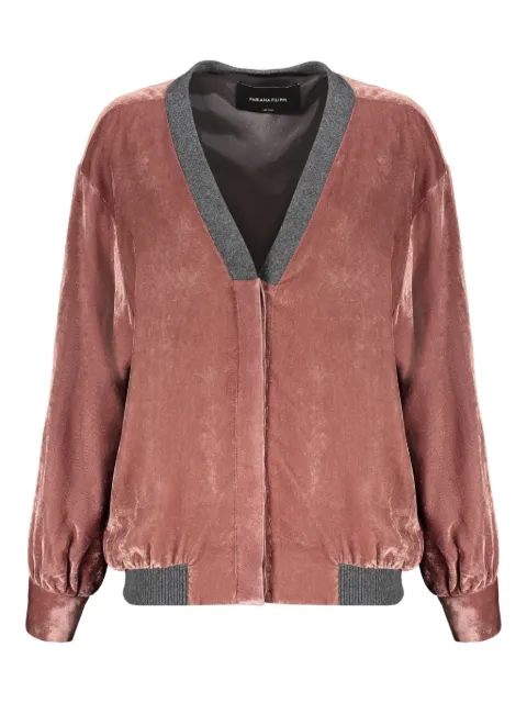Fabiana Filippi velvet bomber jacket