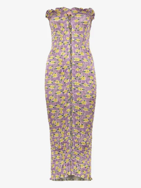 Amy Crookes floral-print dress