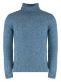 Moorer turtleneck ribbed sweater - Blue
