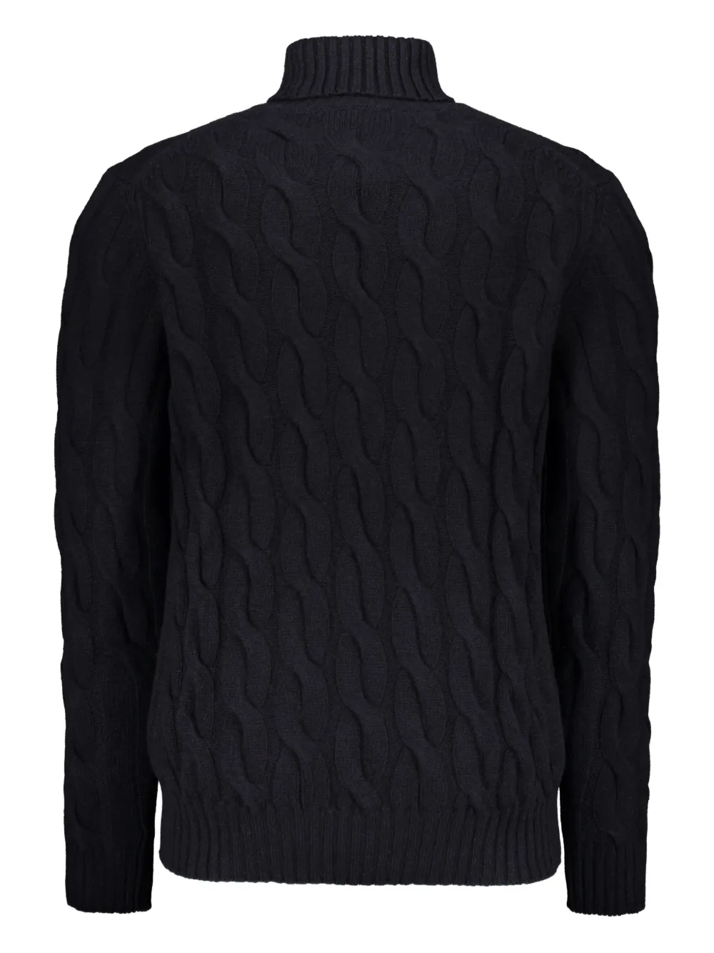 Moorer Gordon cable-knit roll-neck sweater - Blauw