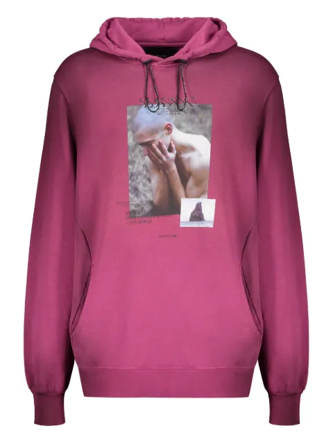 ISO.POETISM hoodie con estampado fotográfico