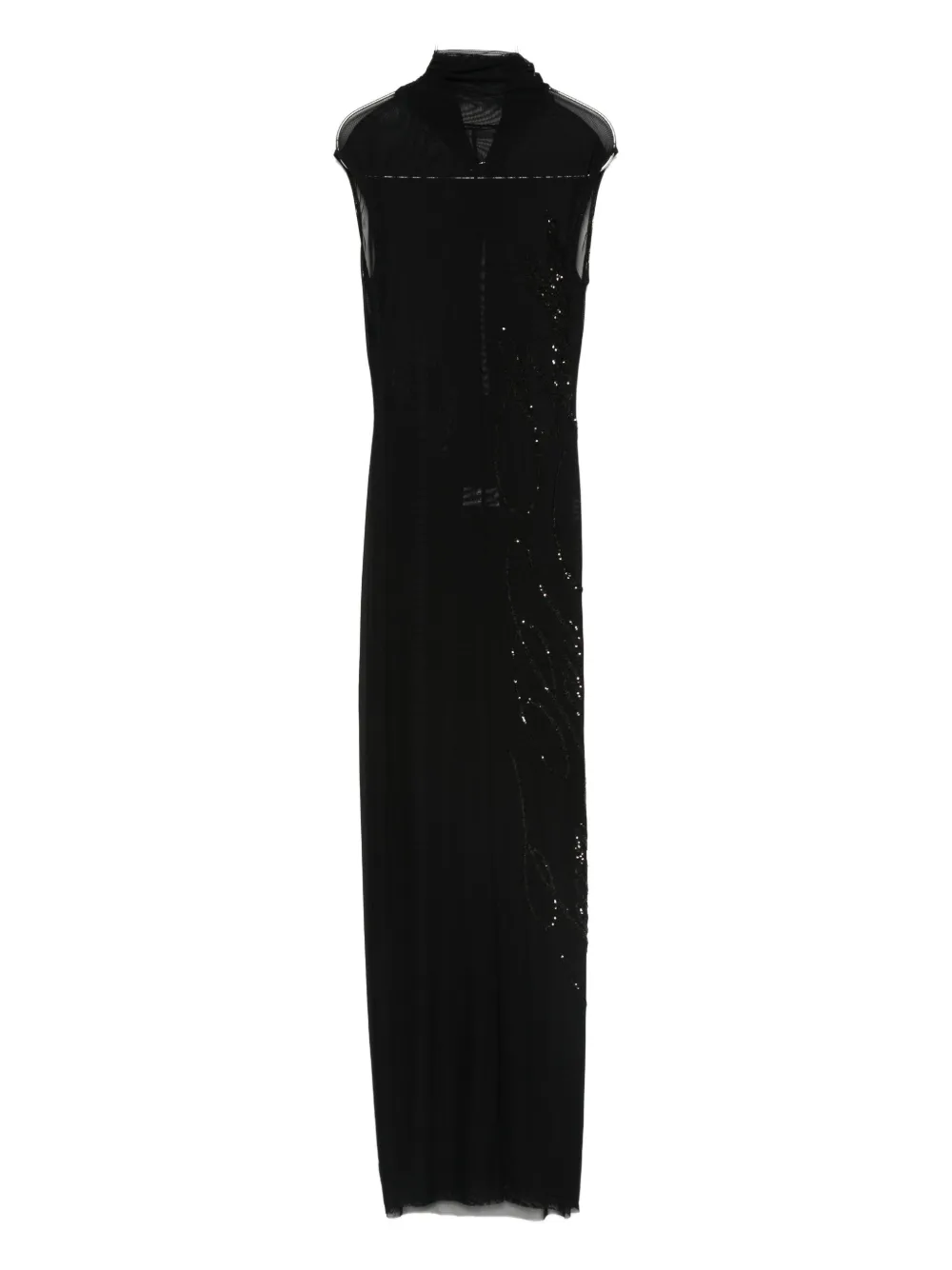 Jean Paul Gaultier sequin-embellished maxi dress - Nero