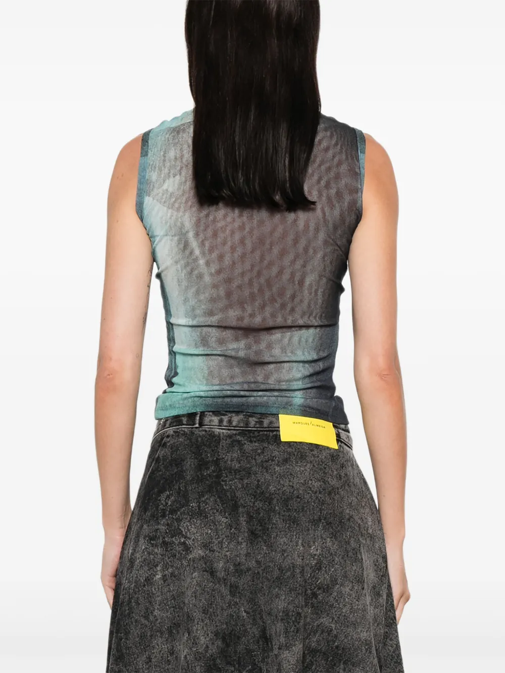 Jean Paul Gaultier Tanktop met grafische print Blauw