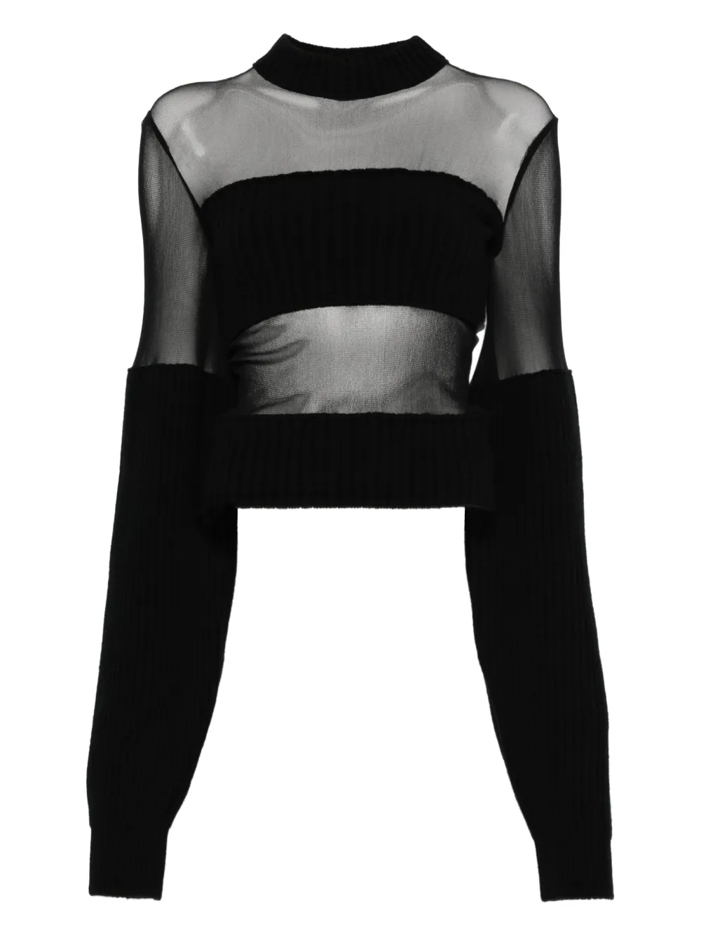 Jean Paul Gaultier Cropped trui Zwart