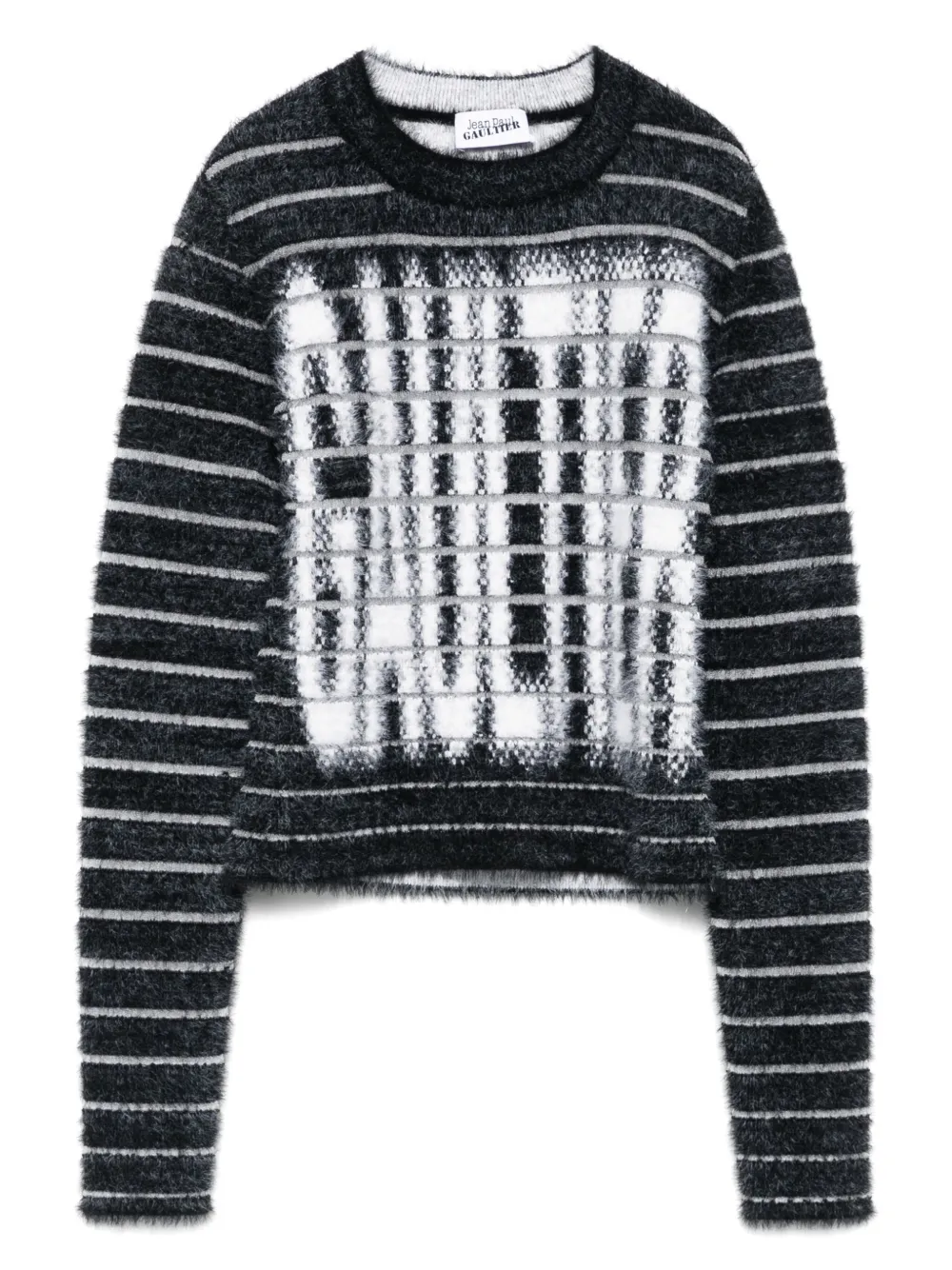 intarsia-logo sweater