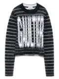 Jean Paul Gaultier intarsia-logo sweater - Black