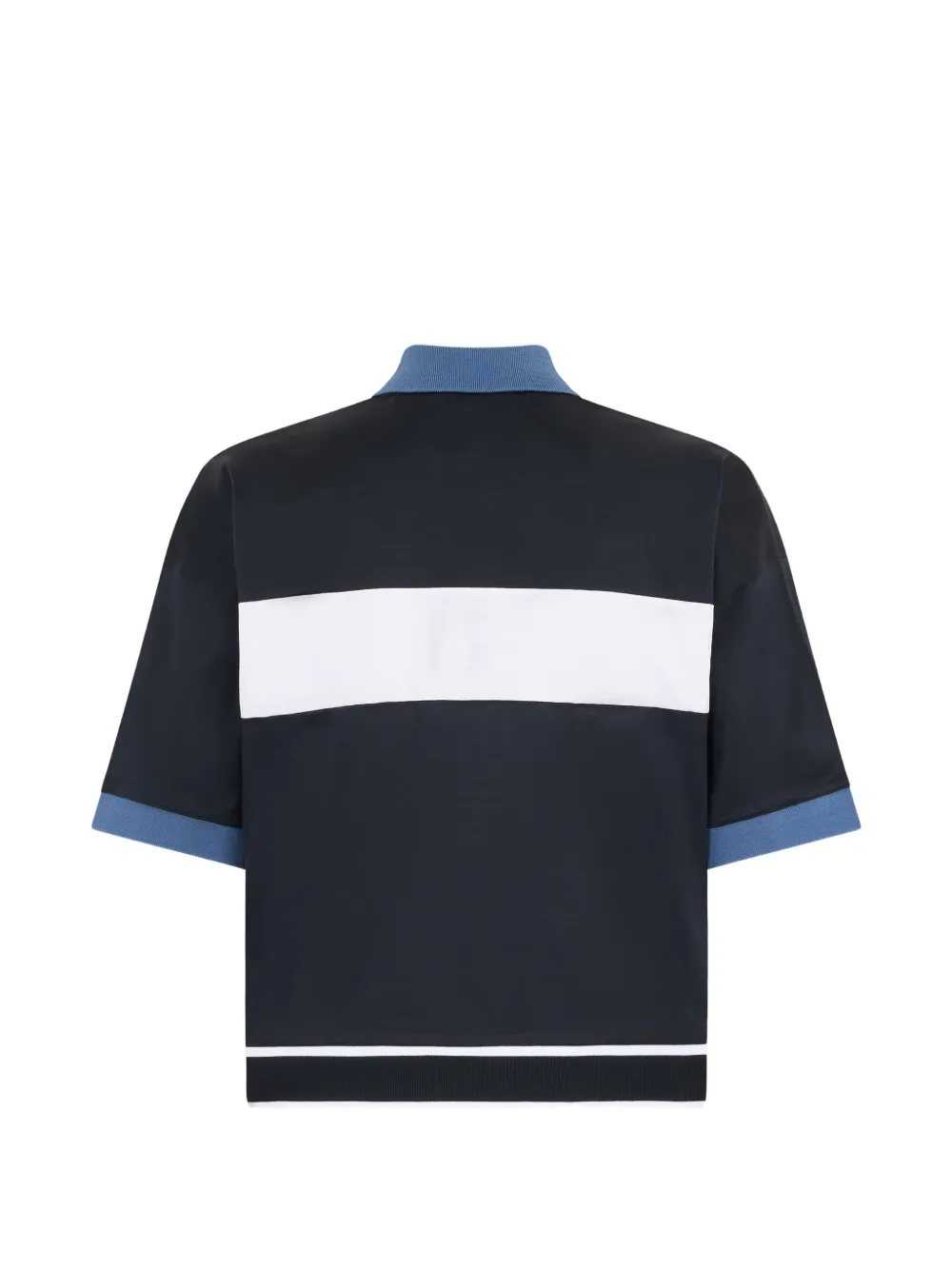 Moorer Gestreept poloshirt Blauw