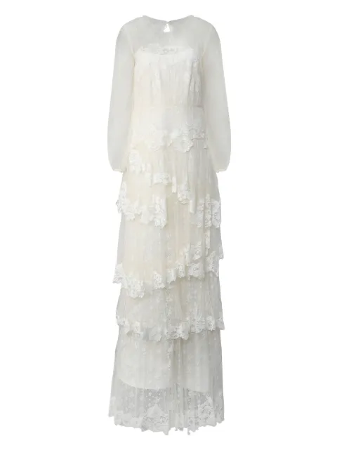 Alberta Ferretti lace maxi dress