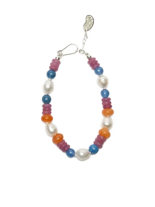 Gohar World Pearl-embellished Bracelet in Silver