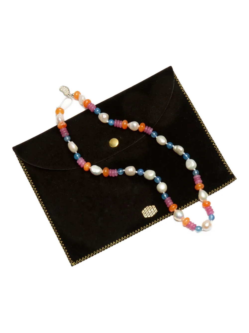 Gohar World pearl-embellished necklace - Zilver
