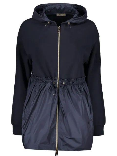 Herno hooded zip-up jacket