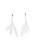 Gohar World Chicken Foot Pearl earrings - Silver