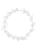 Gohar World Chicken Foot pearl necklace - Silver