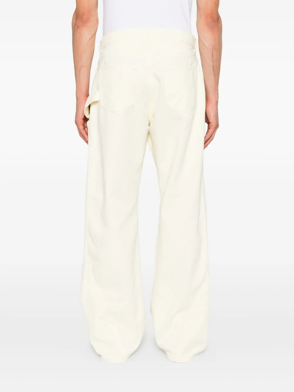 JW Anderson Gedraaide cargo jeans Geel