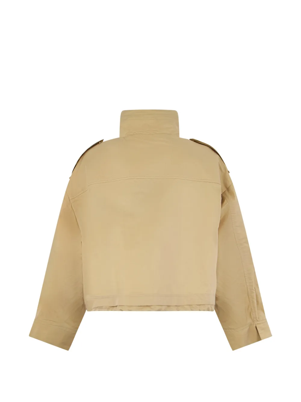 Moorer Bomberjack met hoge hals en trekkoord Beige