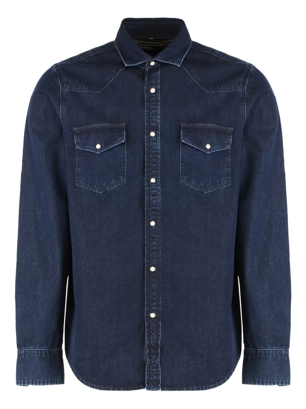 Moorer denim flap-pocket shirt | Blue | Image 1