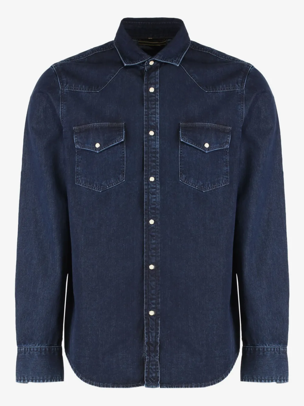 Moorer denim flap-pocket shirt | Blue | Image 1
