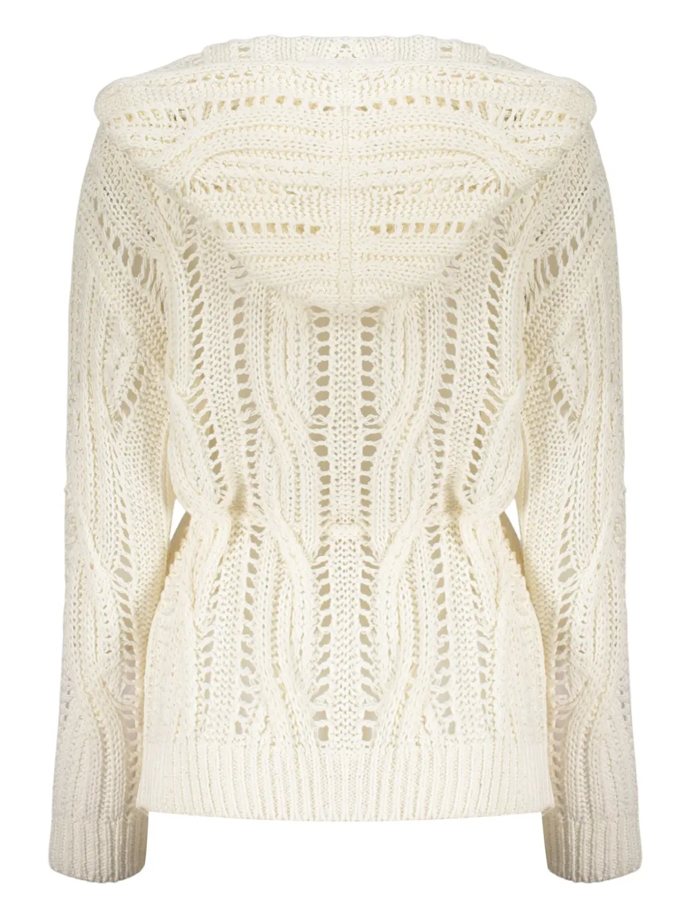 Fabiana Filippi Opengebreid vest Wit