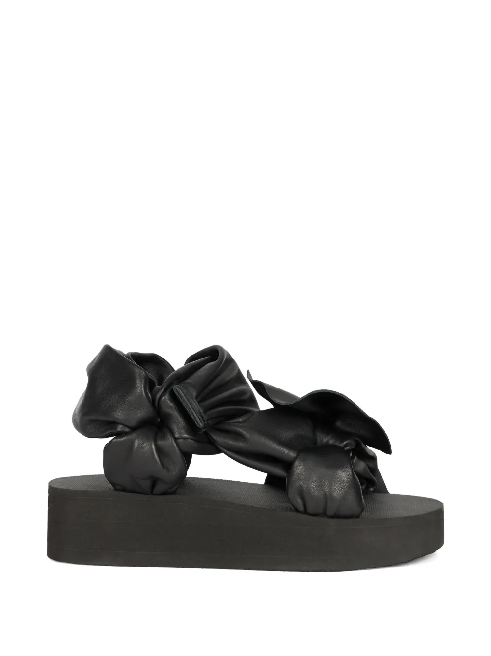Valentino Garavani knot-detail platform sandals - Schwarz