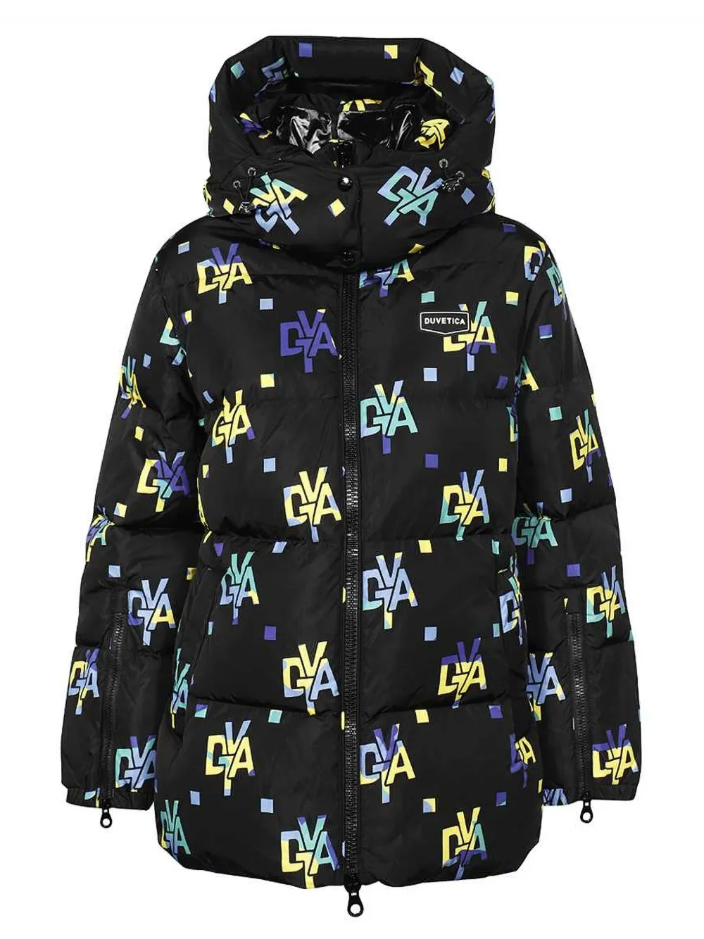 monogram-print puffer jacket