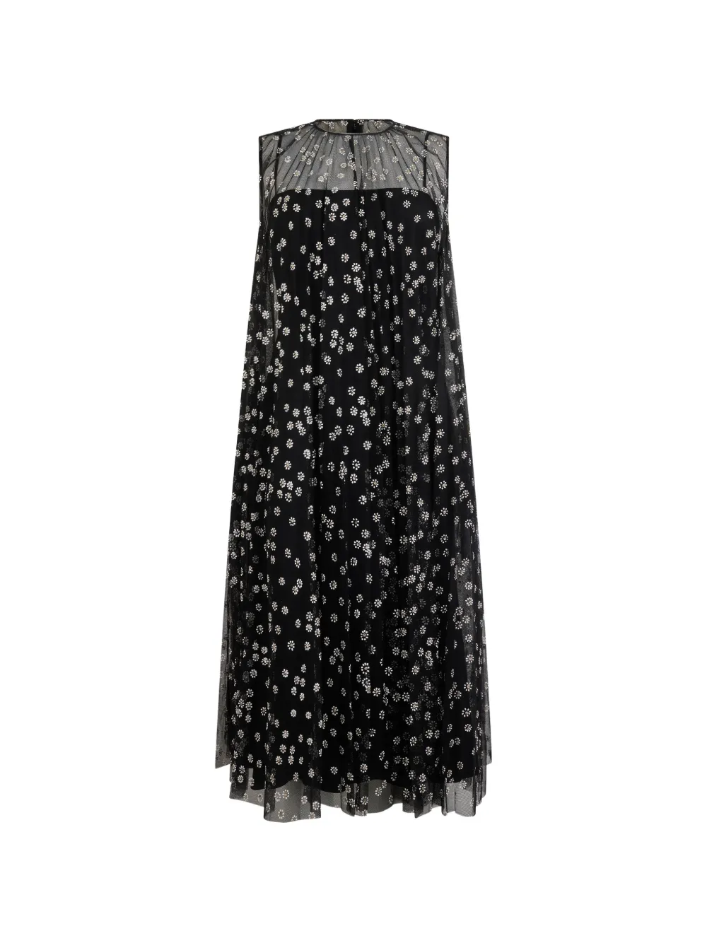 Valentino Garavani floral midi dress - Nero