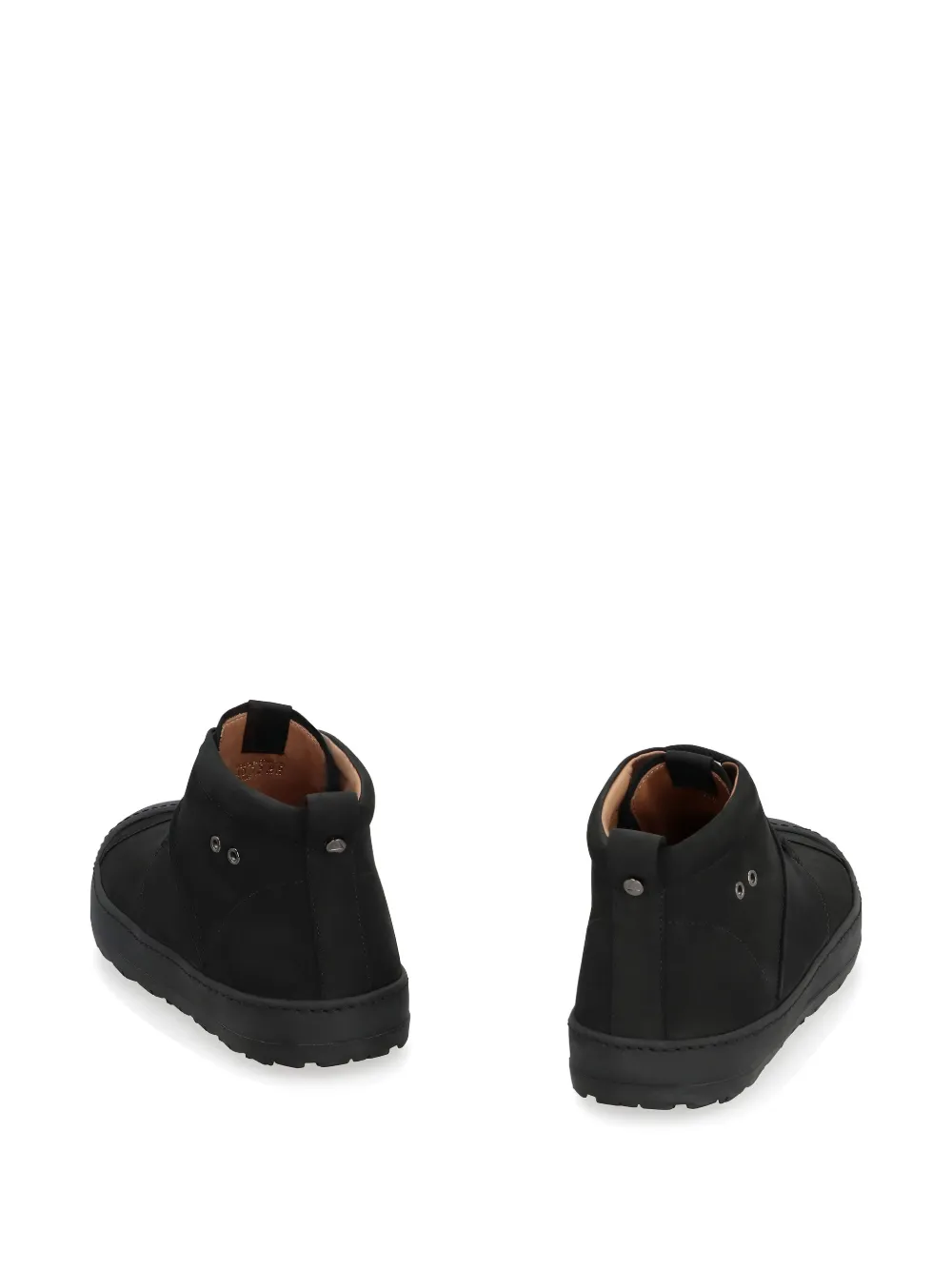 Volta leather desert boots Black