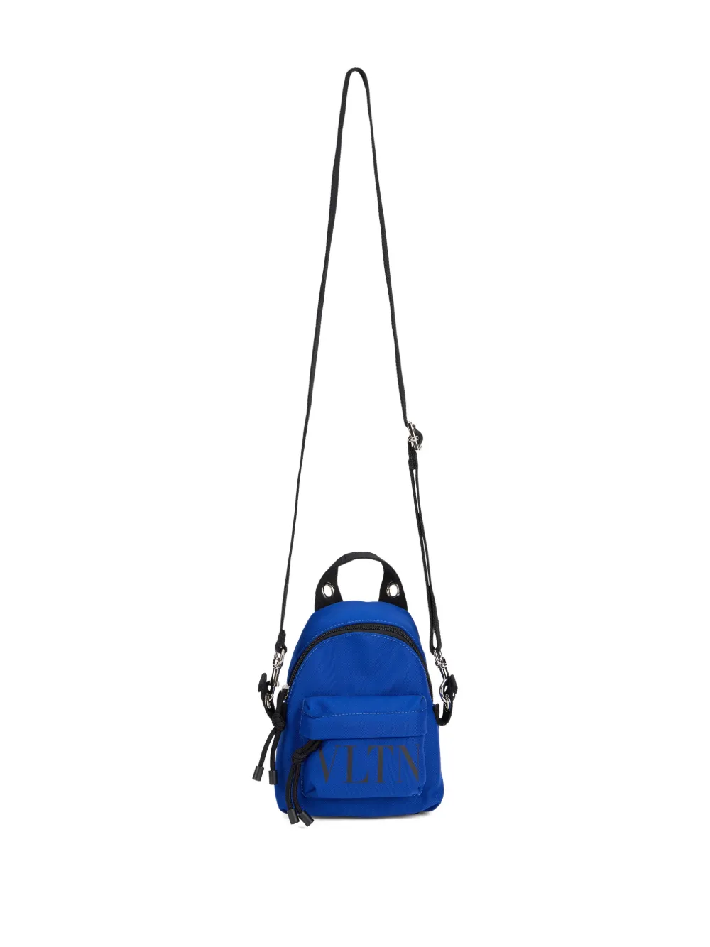 Valentino Garavani Rugzak met handgreep en logo Blauw