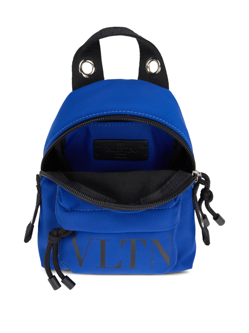 Valentino Garavani Rugzak met handgreep en logo Blauw