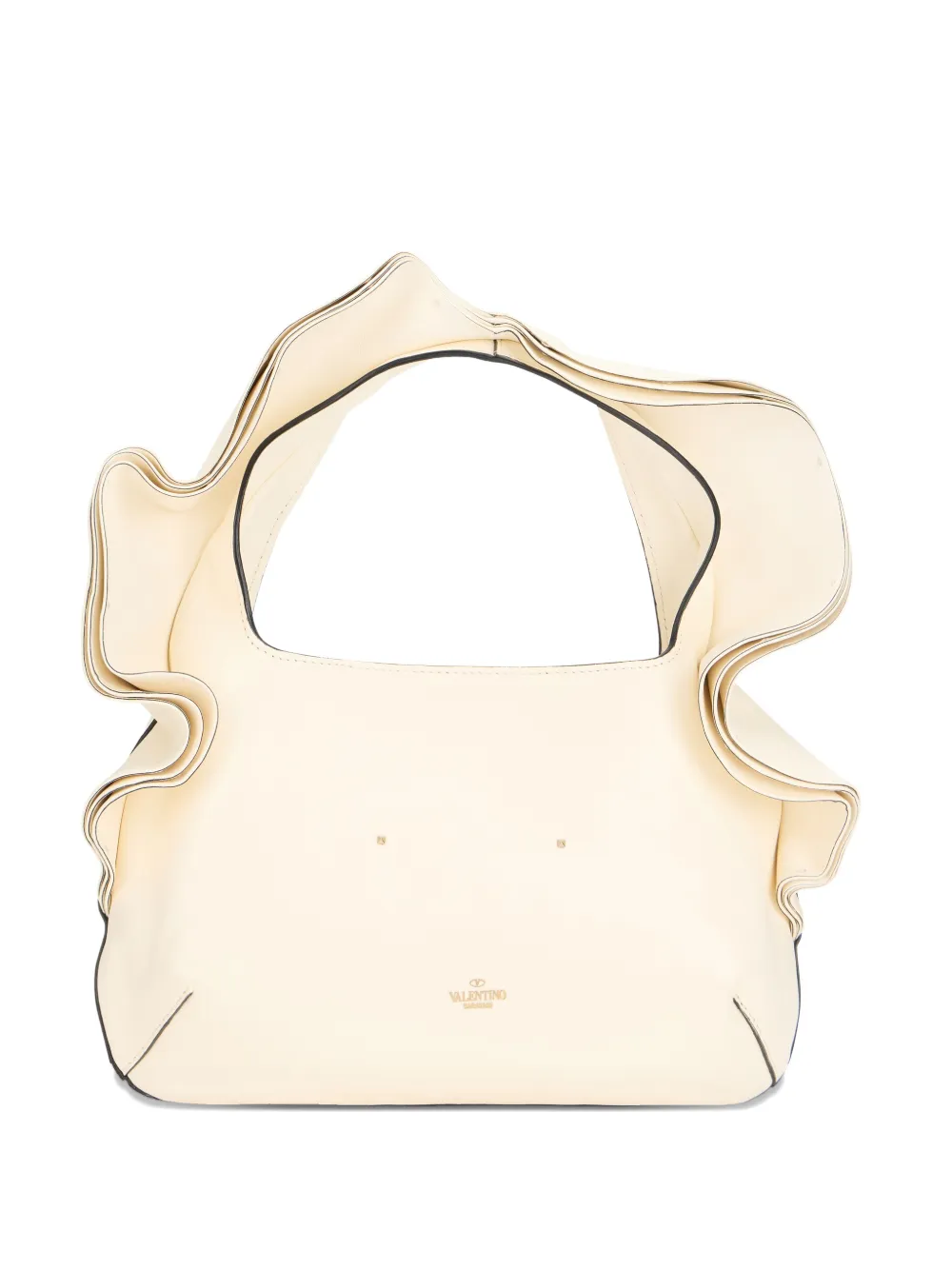 Valentino Garavani Atelier 04 ruffled shoulderbag - Toni neutri