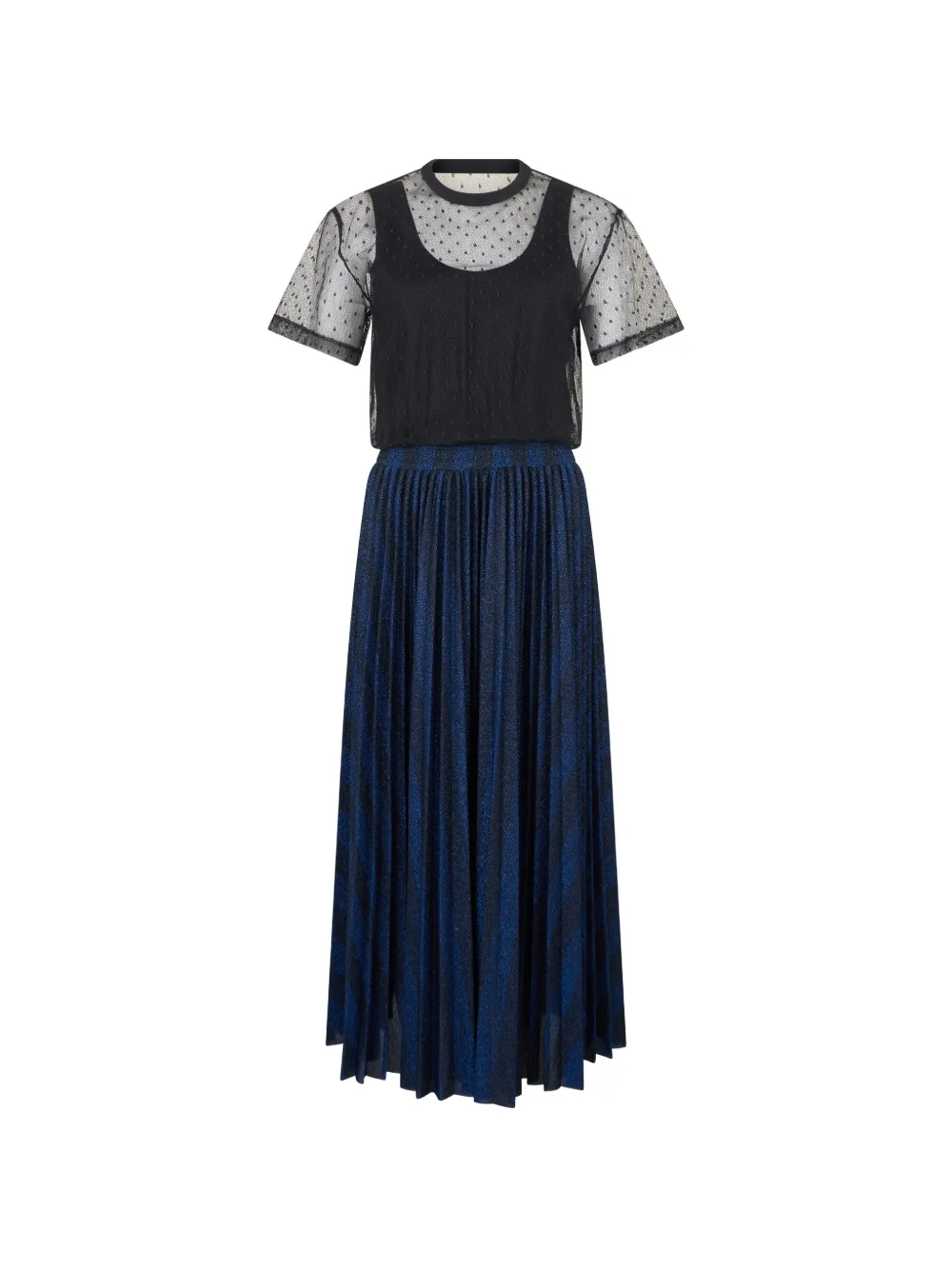 Valentino Garavani pleated dress - Nero