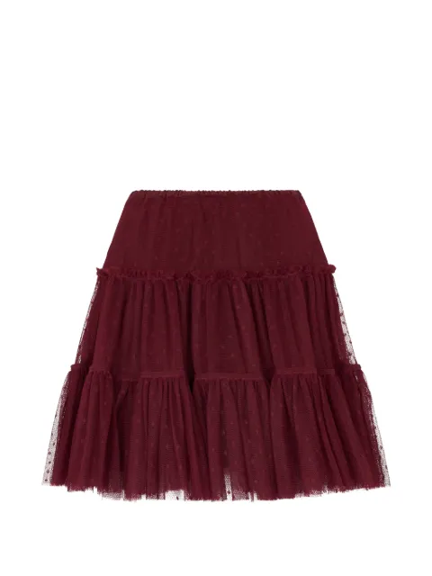 RED Valentino ruffled polka-dot skirt