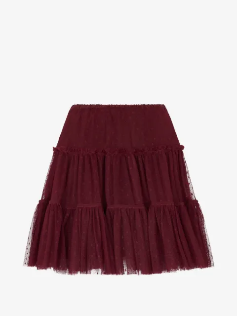 RED Valentino ruffled polka-dot skirt