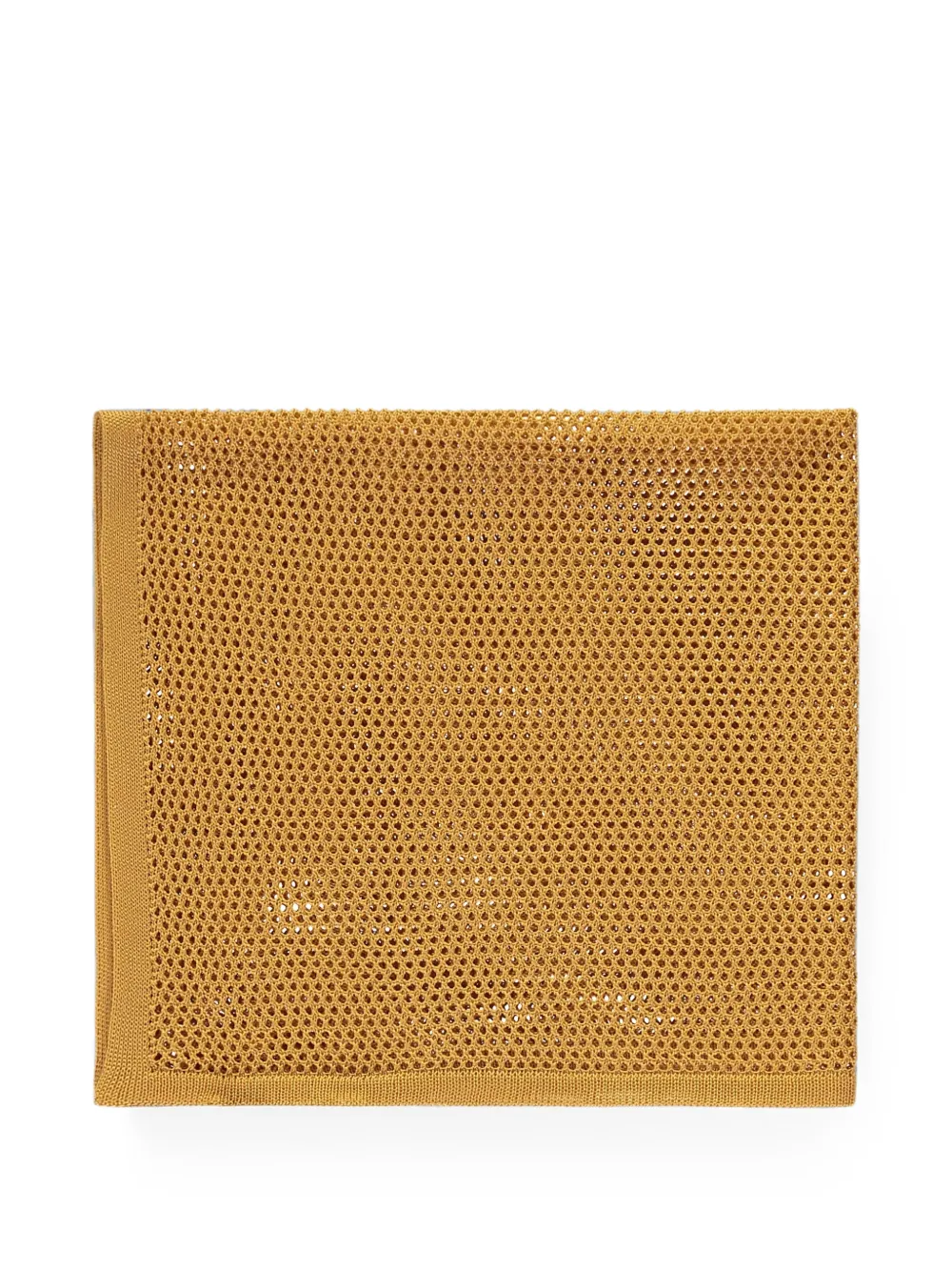 Zegna Opengebreid pochet Geel