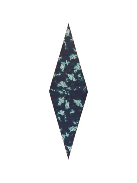 Zegna floral-print silk scarf