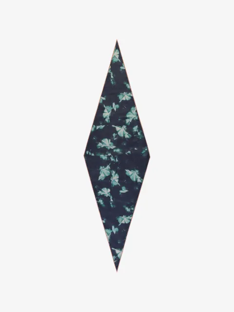 Zegna floral-print silk scarf